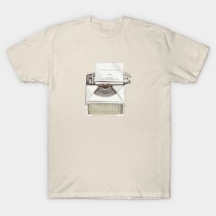 Tortured poet’s writing machine T-Shirt